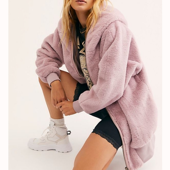 🔥LAST 1🔥NWT FREE PEOPLE OVERSIZED TEDDY JACKET - Picture 3 of 4